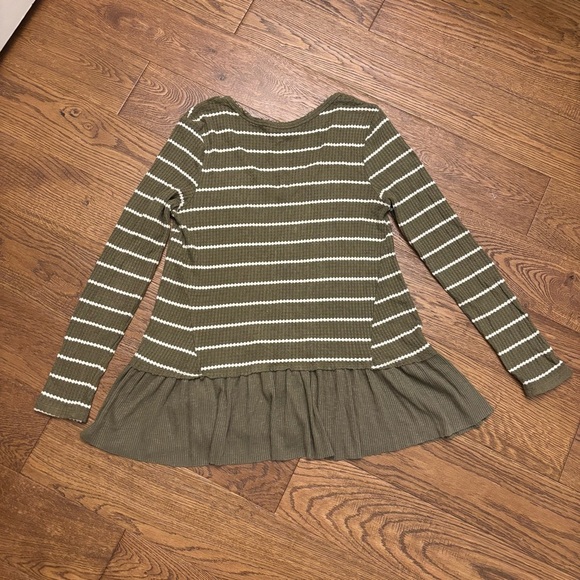 Anthropologie EritAli Striped Tallie Peplum top - Picture 10 of 10